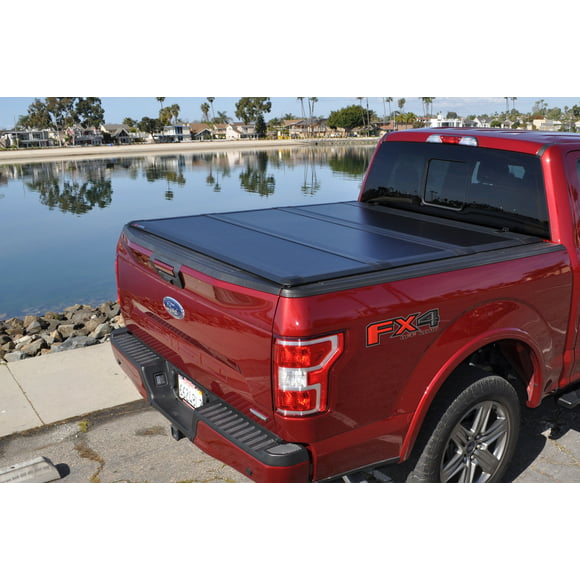 Fits 2014+ Toyota Tundra 5.6 FT Bed with Track - Does Not Fit Trail Edition Soft Tri-Fold Truck Bed Tonneau Cover Easy Install LEER Latitude SC 